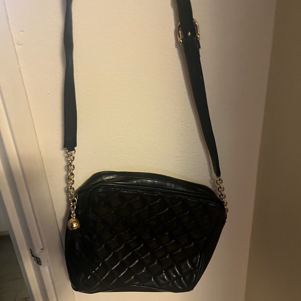 Genuine leather crossbody purse